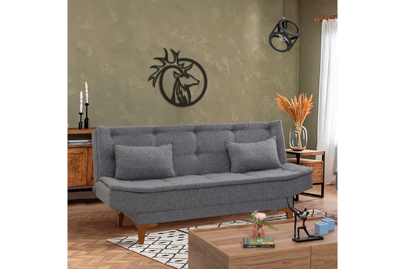 Hunterville Bäddsoffa 3-sits 106x188 - Mörkgrå - Möbler - Soffa - Bäddsoffa