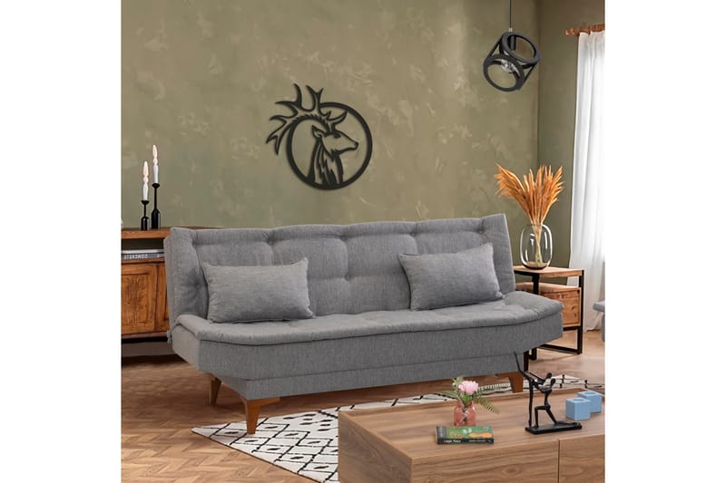 Hunterville Bäddsoffa 3-sits 106x189 - Grå - Möbler - Soffa - Bäddsoffa