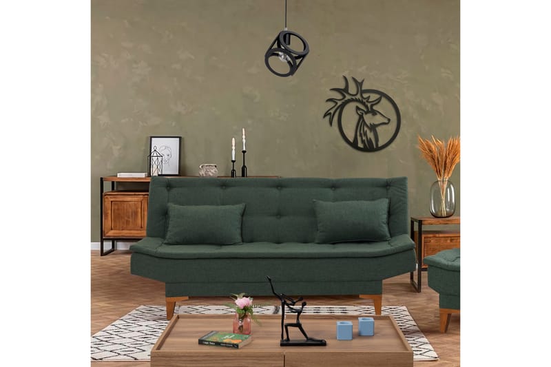 Hunterville Bäddsoffa 3-sits 106x190 - Grön - Möbler - Soffa - Bäddsoffa