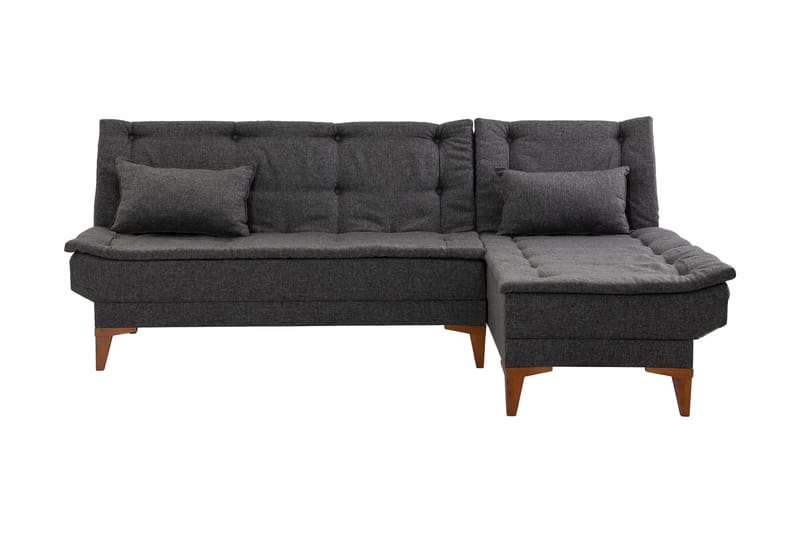 Hunterville Bäddsoffa m. Divan 4-sits 107x205 - Antracit - Möbler - Soffa - Bäddsoffa