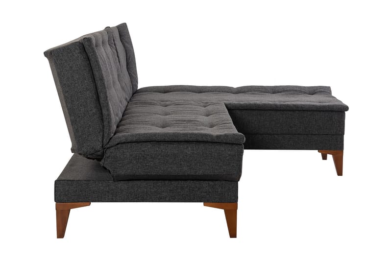 Hunterville Bäddsoffa m. Divan 4-sits 107x205 - Antracit - Möbler - Soffa - Bäddsoffa