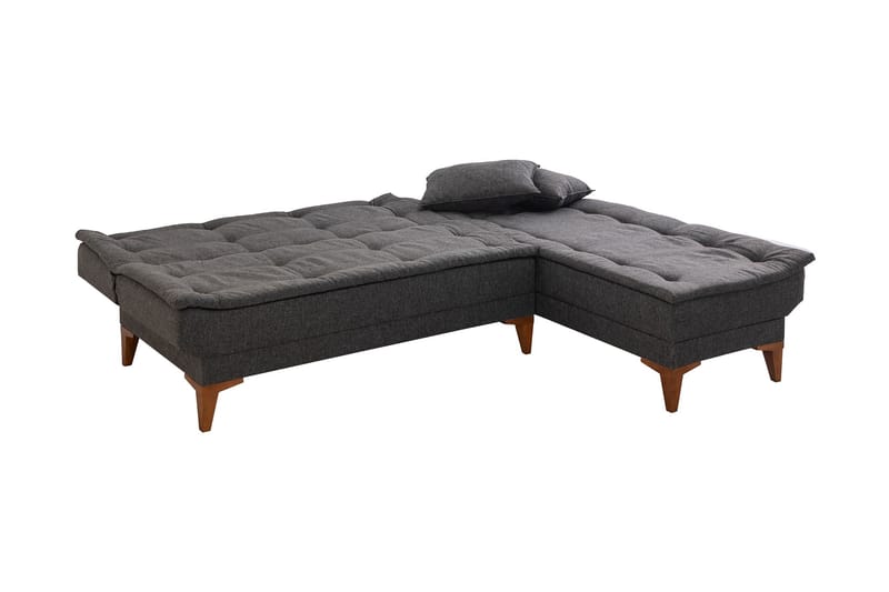 Hunterville Bäddsoffa m. Divan 4-sits 107x205 - Antracit - Möbler - Soffa - Bäddsoffa