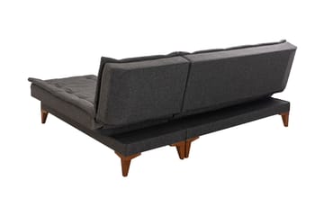 Hunterville Bäddsoffa m. Divan 4-sits 107x205 - Antracit - Möbler - Soffa - Bäddsoffa