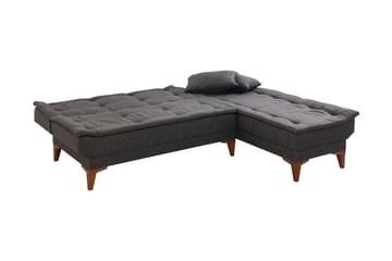 Hunterville Bäddsoffa m. Divan 4-sits 107x205 - Antracit - Möbler - Soffa - Bäddsoffa