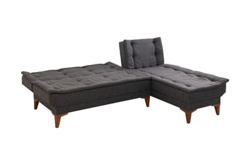 Hunterville Bäddsoffa m. Divan 4-sits 107x205 - Antracit - Möbler - Soffa - Bäddsoffa