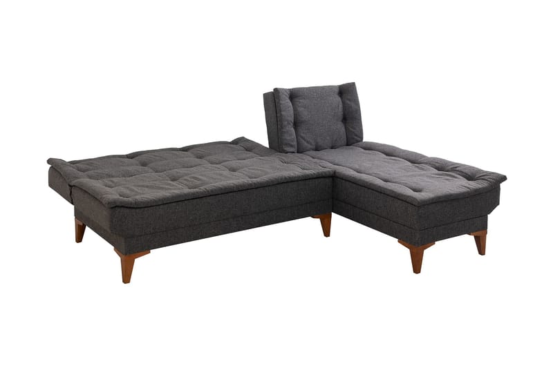 Hunterville Bäddsoffa m. Divan 4-sits 107x205 - Antracit - Möbler - Soffa - Bäddsoffa