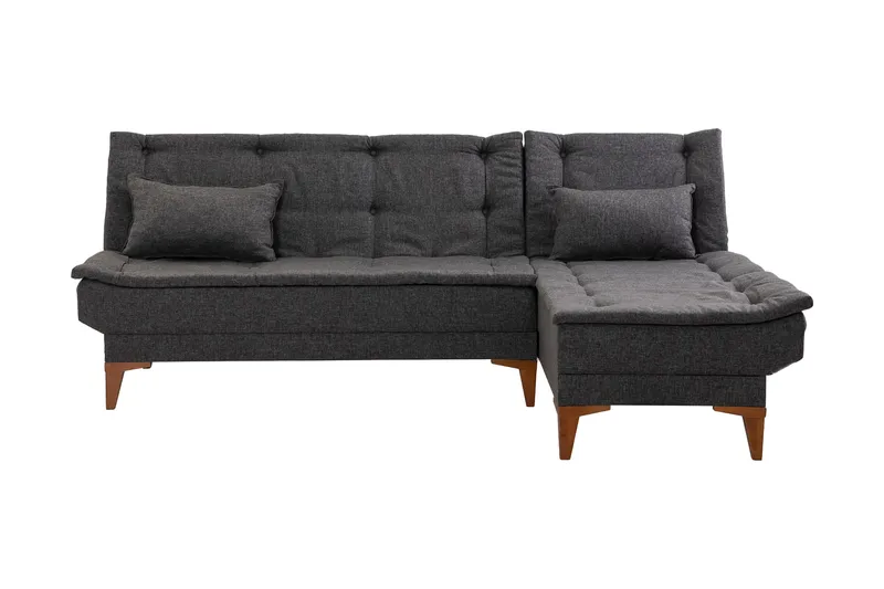 Hunterville Bäddsoffa m. Divan 4-sits 107x205, Antracit