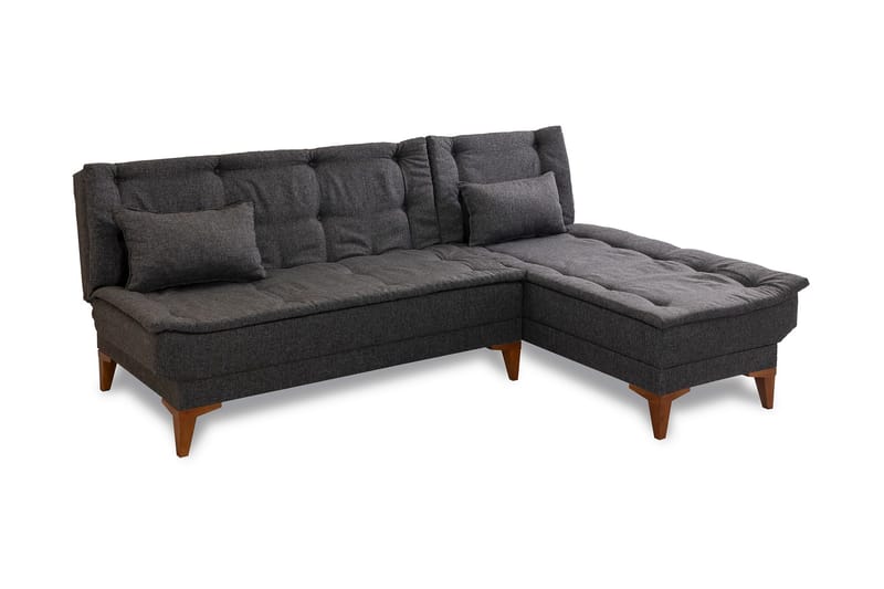 Hunterville Bäddsoffa m. Divan 4-sits 107x205 - Antracit - Möbler - Soffa - Bäddsoffa