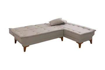 Hunterville Bäddsoffa m. Divan 4-sits 107x205 - Cream - Möbler - Soffa - Bäddsoffa
