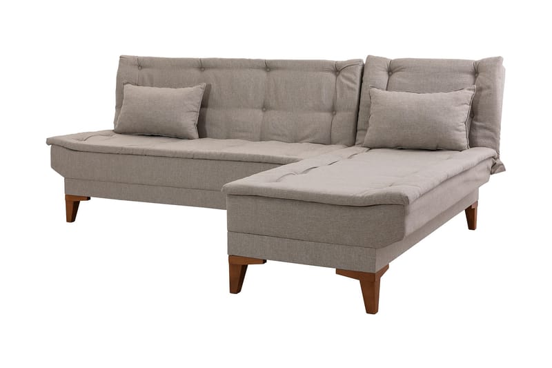 Hunterville Bäddsoffa m. Divan 4-sits 107x205 - Cream - Möbler - Soffa - Bäddsoffa