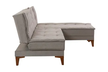 Hunterville Bäddsoffa m. Divan 4-sits 107x205 - Cream - Möbler - Soffa - Bäddsoffa
