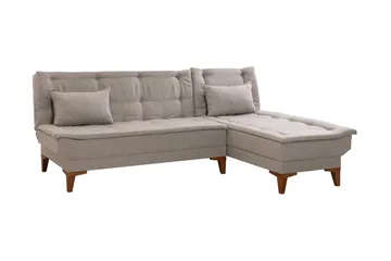 Hunterville Bäddsoffa m. Divan 4-sits 107x205 - Cream - Möbler - Soffa - Bäddsoffa