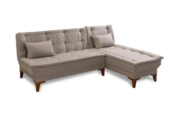 Hunterville Bäddsoffa m. Divan 4-sits 107x205 - Cream - Möbler - Soffa - Bäddsoffa