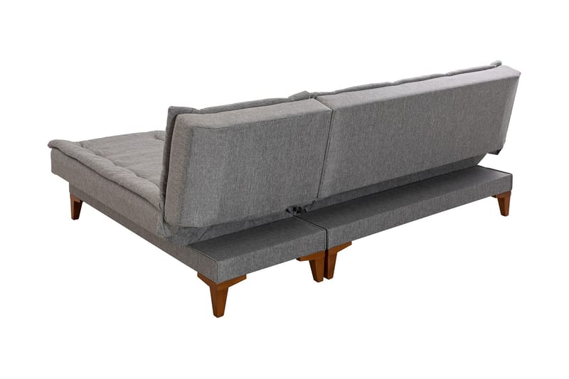 Hunterville Bäddsoffa m. Divan 4-sits 107x205 - Grå - Möbler - Soffa - Bäddsoffa