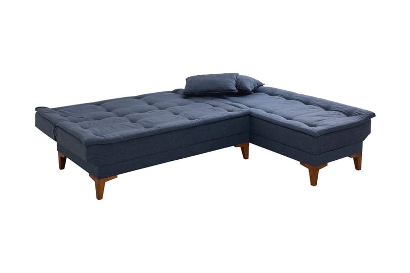 Hunterville Bäddsoffa m. Divan 4-sits 107x205 - Mörkblå - Möbler - Soffa - Bäddsoffa