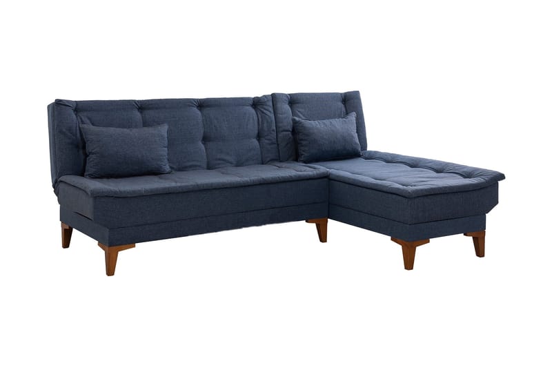 Hunterville Bäddsoffa m. Divan 4-sits 107x205 - Mörkblå - Möbler - Soffa - Bäddsoffa