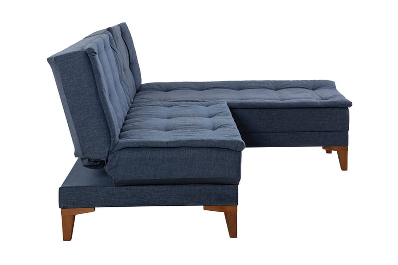 Hunterville Bäddsoffa m. Divan 4-sits 107x205 - Mörkblå - Möbler - Soffa - Bäddsoffa