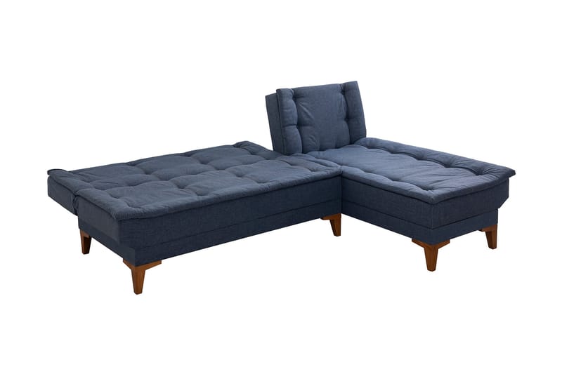 Hunterville Bäddsoffa m. Divan 4-sits 107x205 - Mörkblå - Möbler - Soffa - Bäddsoffa