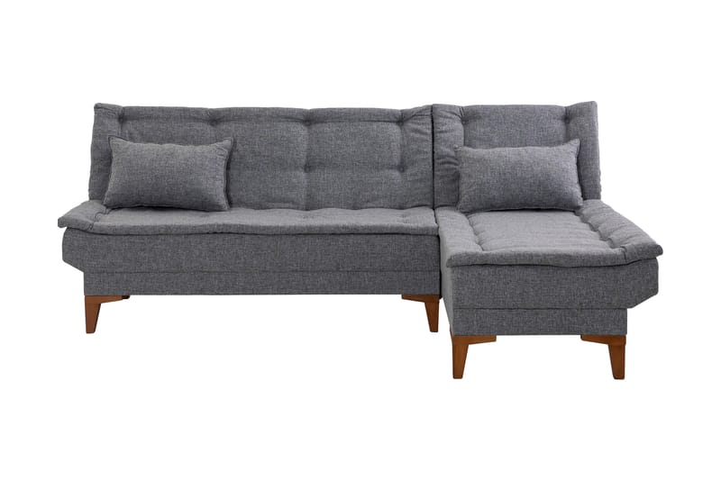 Hunterville Bäddsoffa m. Divan 4-sits 107x205 - Mörkgrå - Bäddsoffa - Bäddsoffa divan