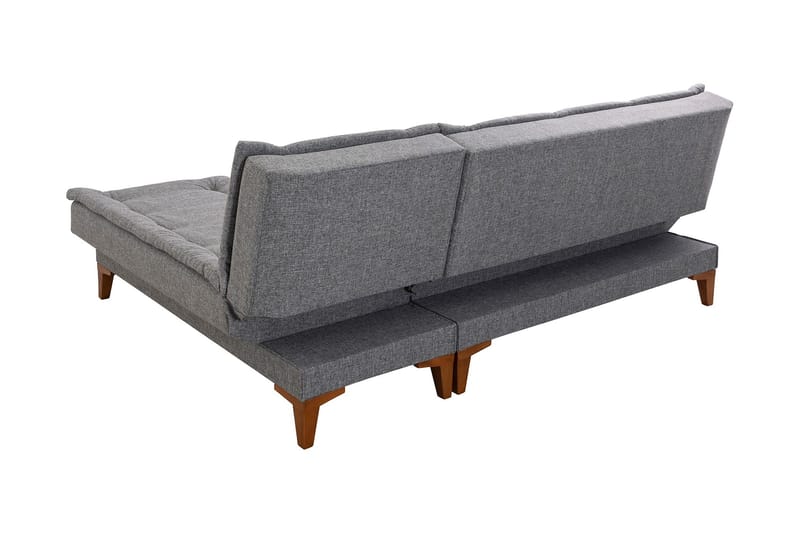 Hunterville Bäddsoffa m. Divan 4-sits 107x205 - Mörkgrå - Möbler - Soffa - Bäddsoffa