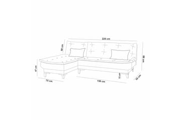 Hunterville Bäddsoffa m. Divan 4-sits - Grön - Möbler - Soffa - Bäddsoffa
