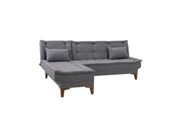Hunterville Bäddsoffa m. Divan 4-sits - Mörkgrå - Möbler - Soffa - Bäddsoffa