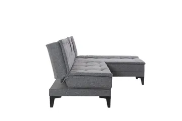 Hunterville Bäddsoffa m. Divan 4-sits - Mörkgrå - Möbler - Soffa - Bäddsoffa