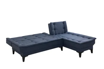 Hunterville Bäddsoffa m. Divan 4-sits - Marinblå - Möbler - Soffa - Bäddsoffa