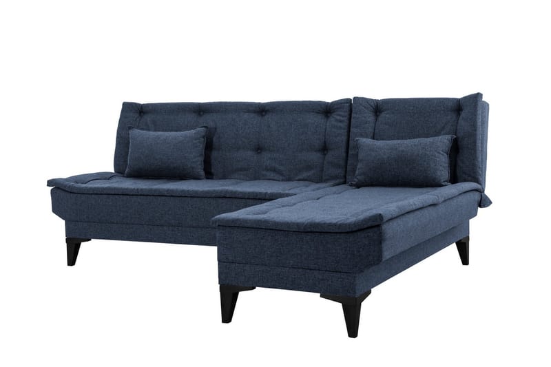 Hunterville Bäddsoffa m. Divan 4-sits - Marinblå - Möbler - Soffa - Bäddsoffa