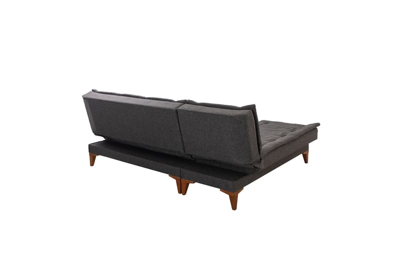 Hunterville Vänster L-formad Längsbäddad Bäddsoffa 107x225 cm i Tyg - Antracit - Möbler - Soffa - Bäddsoffa