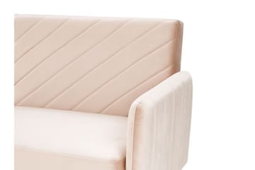 Induja 3-sits Bäddsoffa - Sammet/Beige - Möbler - Soffa - Bäddsoffa