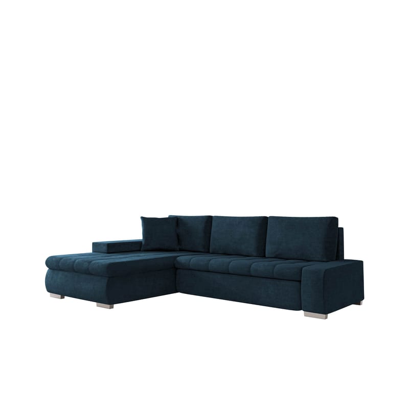 Irja 4-sits Bäddsoffa med divan Vänstervänd, Mörkblå