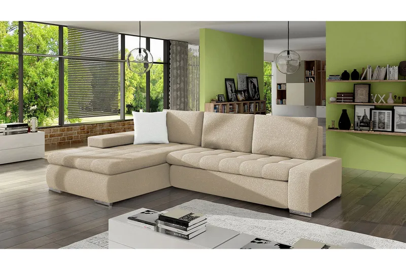 Irja Bäddsoffa m. Divan L-formad - Möbler - Soffa - Bäddsoffa