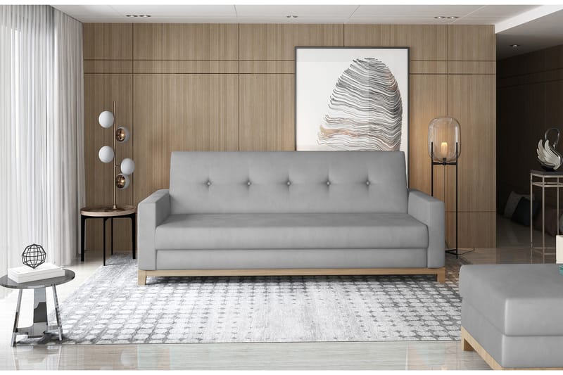 Iselene 2-sits Bäddsoffa - Grå - Möbler - Soffa - Bäddsoffa