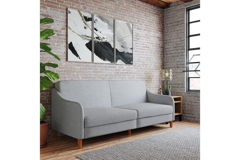 Jasper 2-sits Bäddsoffa Ljusgrå - Dorel Home - Möbler - Soffa - Bäddsoffa