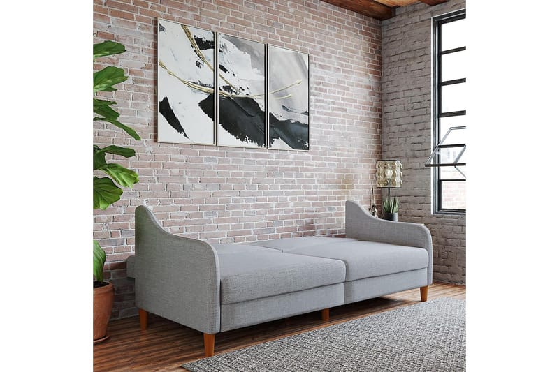 Jasper 2-sits Bäddsoffa Ljusgrå - Dorel Home - Möbler - Soffa - Bäddsoffa