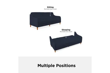 Jasper 2-sits Bäddsoffa Marinblå - Dorel Home - Möbler - Soffa - Bäddsoffa