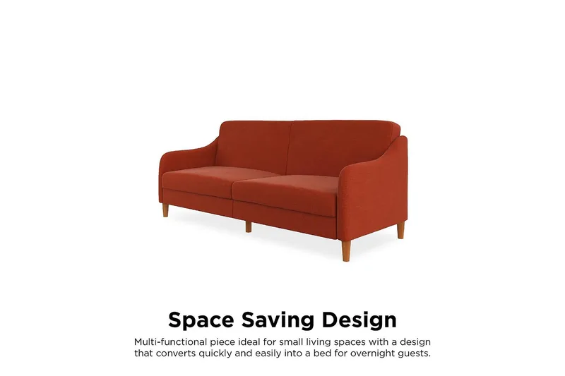 Jasper 2-sits Bäddsoffa Orange - Dorel Home - Möbler - Soffa - Bäddsoffa