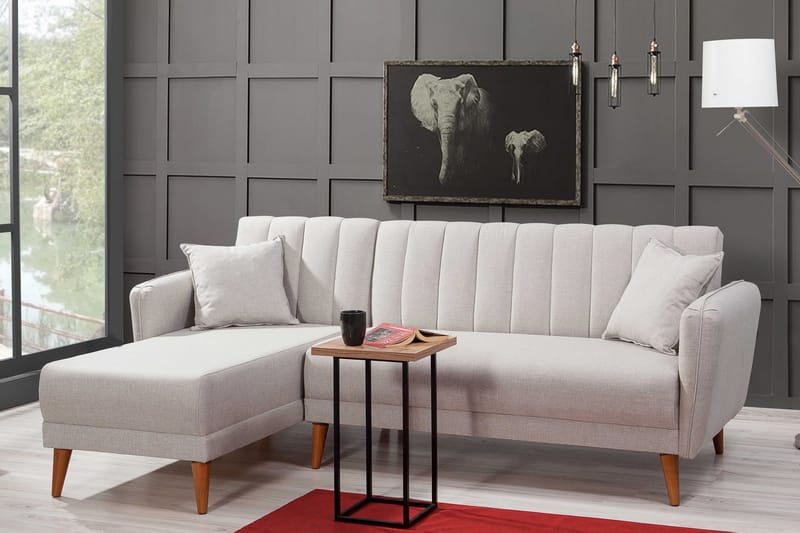 Jenick Hörnbäddsoffa - Beige - Möbler - Soffa - Bäddsoffa