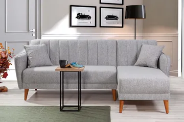 Jenick Hörnbäddsoffa - Grå - Möbler - Soffa - Bäddsoffa