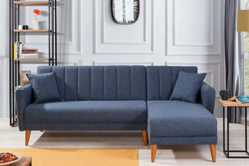 Jenick Hörnbäddsoffa - Mörkblå - Möbler - Soffa - Bäddsoffa