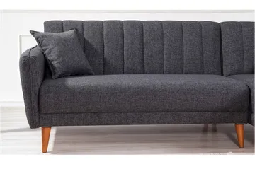 Jenick Hörnbäddsoffa - Mörkgrå - Möbler - Soffa - Bäddsoffa