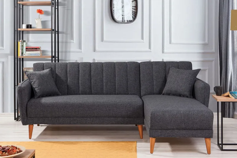 Jenick Hörnbäddsoffa - Mörkgrå - Möbler - Soffa - Bäddsoffa