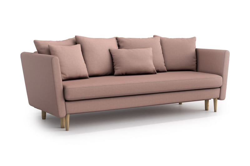 Joleen 3-sits Bäddsoffa - Rosa - Möbler - Soffa - Bäddsoffa