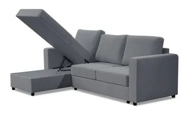 Julia Bäddsoffa 3-sits med Divan Vänster - Ljusgrå - Möbler - Soffa - Bäddsoffa
