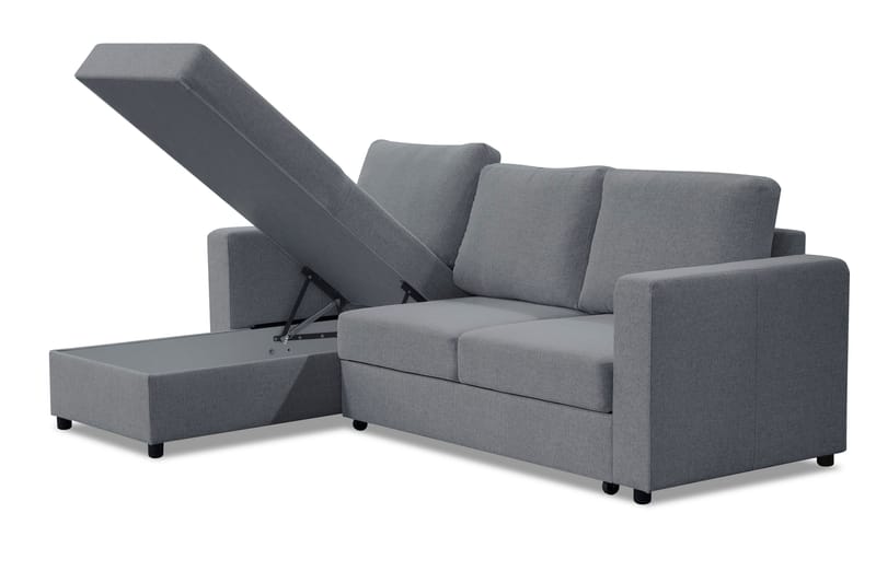 Julia Bäddsoffa 3-sits med Divan Vänster - Ljusgrå - Möbler - Soffa - Bäddsoffa