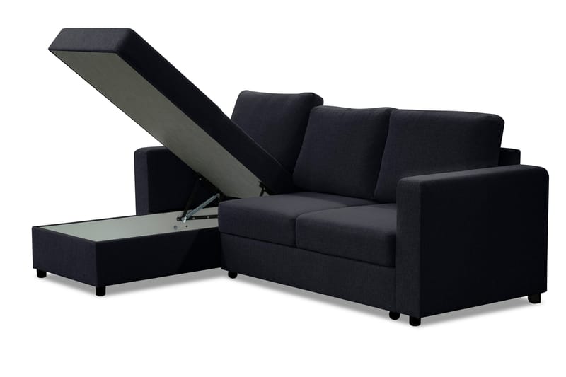 Julia Bäddsoffa 3-sits med Divan Vänster - Mörkgrå - Möbler - Soffa - Bäddsoffa