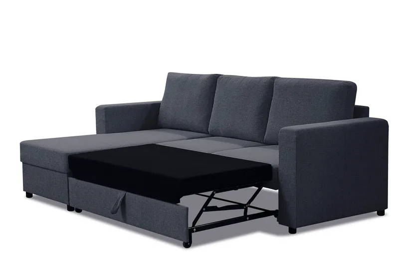 Julia Bäddsoffa 3-sits med Divan Vänster - Mellangrå - Möbler - Soffa - Bäddsoffa