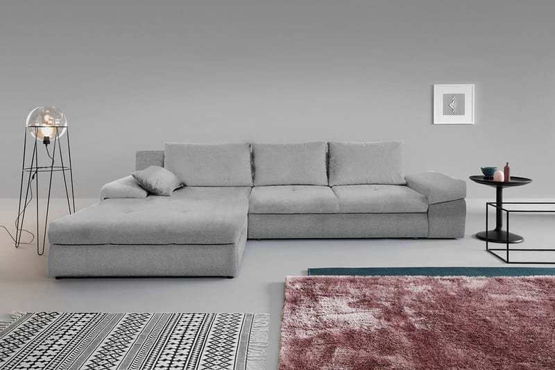 Julissa Hörnsoffa - Grå - Möbler - Soffa - Bäddsoffa
