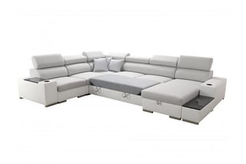 Kahundji Vänster Hörnbäddsoffa 127x284 cm med Förvaring i Tyg - Antracit - Möbler - Soffa - Bäddsoffa